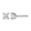 14K White Gold 5/8 ct Certified Lab-Created Diamond VS/SI+ G+, Princess-Cut 4-Prong Stud Earrings