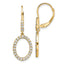 Oval Lab-Grown Diamond Dangle Leverback Earrings in 14K Yellow Gold (1/2 ct. tw.) - Sophia Jewelers