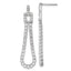 Lab-Grown Diamond Loop Stud Dangle Earrings in 14K White Gold (1 5/8 ct. tw.) - Sophia Jewelers