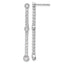 Lab-Grown Diamond Stud Dangle Earrings in 14K White Gold, 3.9mm (1 ct. tw.) - Sophia Jewelers
