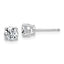 14K White Gold 7/8 ct Lab-Created Diamond VS+ F+, 4-Prong Stud Earrings