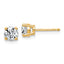 14K Yellow Gold 7/8 ct Lab-Created Diamond VS+ F+, 4-Prong Stud Earrings