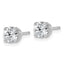 14K White Gold 1 ct Lab-Created Diamond VS+ F+, 4-Prong Stud Earrings