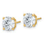 14K Yellow Gold 4 ct Lab-Created Diamond VS/SI+ G+, 4-Prong Stud Earrings