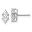14kw 1 1/3 ctw Lab Grown Diamond VS+ F+ Marquise 6 Prong Earring