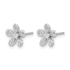 14k White Gold Diamond Earrings