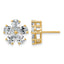 Flower Lab-Grown Diamond Studs in 14K Yellow Gold (2 ct. tw.) - Sophia Jewelers