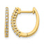 14k 1/4 carat Lab Grown Diamond VS/SI+ G+ Complete Hinged Hoop Earrings