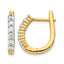 14k 3/4 carat Lab Grown Diamond VS/SI+ G+ Complete Hinged Hoop Earrings