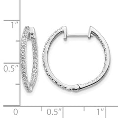 14kw Lab Grown Dia. VS/SI+ G+ Hoop Earrings