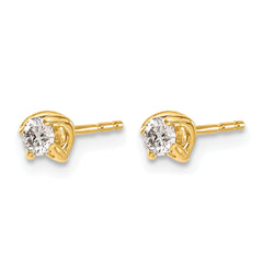 14k 1/5 carat Lab Grown Diamond VS/SI+ G+ Stud Post Earrings
