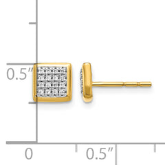 10k Diamond Post Earrings