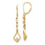 14k 1/5 carat Lab Grown Diamond VS/SI+ G+ Complete Dangle Leverback Earrings