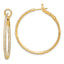 14k 1 carat Lab Grown Diamond VS/SI+ G+ Complete In and Out Hoop Earrings