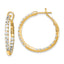 14K Yellow Gold 2 Carat Lab-Grown Diamond VS/SI+ G+ Complete in and Out Hoop Earrings - Sophia Jewelers