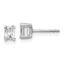 14K White Gold 1/2 ct Lab-Created Diamond VS+ F+, Octagon / Radiant-Cut 4-Prong Stud Earrings