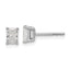 14K White Gold 5/8 ct Lab-Created Diamond VS/SI+ G+, Octagon / Radiant-Cut 4-Prong Stud Earrings