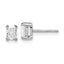 14K White Gold 3/4 ct Lab-Created Diamond VS/SI+ G+, Octagon / Radiant-Cut 4-Prong Stud Earrings
