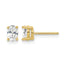 14K Yellow Gold 5/8 ct Lab-Grown Diamond Oval Stud Earrings