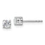 14k White Gold 1/2 carat Lab Grown Diamond VS/SI+ G+ Complete Stud Post Earrings