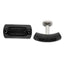Edward Mirell Black Ti Cable & Black Spinel w/ Silver Bezel Cufflinks