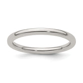 Edward Mirell Titanium Half Round 2mm Polished Band Size 12