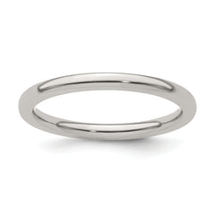 Edward Mirell Titanium Half Round 2mm Polished Band Size 12