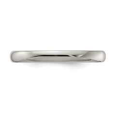 Edward Mirell Titanium Half Round 3mm Polished Band Size 12
