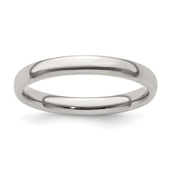 Edward Mirell Titanium Half Round 3mm Polished Band Size 12