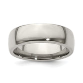Edward Mirell Titanium Half Round 7mm Polished Band Size 9