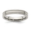 Edward Mirell Titanium Brushed/Polished Flat Milgrain 4mm Band Size 9.5