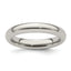 Edward Mirell Titanium Domed 4mm Polished Band, Size 5–12 - Sophia Jewelers