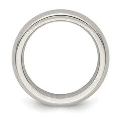 Edward Mirell Titanium Domed 5mm Polished Band Size 9.5