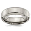 Edward Mirell Titanium Brushed/Polished Beveled Edge 7mm Band