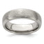 Edward Mirell Titanium Brushed & Polished Hammered 7mm Band