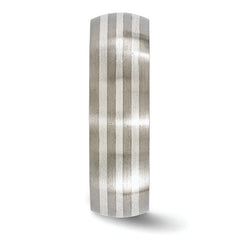 Edward Mirell Titanium with Sterling Silver Inlay Brushed 7mm Band