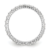 14k White Gold 1 carat Lab Grown Diamond VS/SI+ G+ Complete Size 8.5 Shared Prong Eternity Band