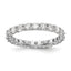 14k White Gold 2 carat Lab Grown Diamond VS/SI+ G+ Complete Size 9 Shared Prong Eternity Band
