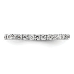 True Origin 14K White Gold 1/2 carat Lab Grown Diamond VS+ F+ Size 4.5 Complete Eternity Band