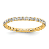 True Origin 14K Yellow Gold 1/2 carat Lab Grown Diamond VS+ F+ Size 4.5 Complete Eternity Band