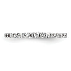 True Origin 14K White Gold 1/2 carat Lab Grown Diamond VS+ F+ Size 5.5 Complete Eternity Band