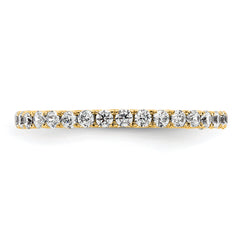 True Origin 14K Yellow Gold 1/2 carat Lab Grown Diamond VS+ F+ Size 5.5 Complete Eternity Band