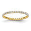 True Origin 14K Yellow Gold 1/2 carat Lab Grown Diamond VS+ F+ Size 5.5 Complete Eternity Band
