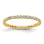 True Origin 14k 1/2 carat Lab Grown Diamond VS+ F+ Complete Size 6 Eternity Band