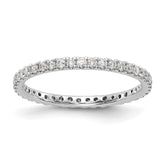 14K White Gold Lab Grown Diamond VS/SI FGH Eternity Band - Sophia Jewelers
