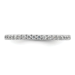 True Origin 14K White Gold 1/2 carat Lab Grown Diamond VS+ F+ Complete Size 8 Eternity Band