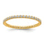 True Origin 14k 1/2 carat Lab Grown Diamond VS+ F+ Complete Size 8 Eternity Band