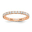 Lab-Grown Diamond Eternity Band in 14K Rose Gold (1 ct. tw.), Size 4–9 - Sophia Jewelers