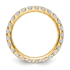 14K Lab Grown Diamond VS/SI FGH Eternity Band - Sophia Jewelers