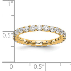 14K Lab Grown Diamond VS/SI FGH Eternity Band - Sophia Jewelers